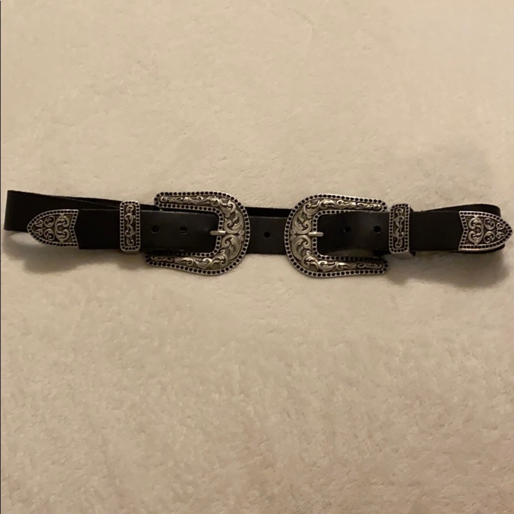 Asos double buckle belt